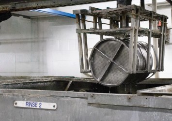 Three step wash system for surface prep